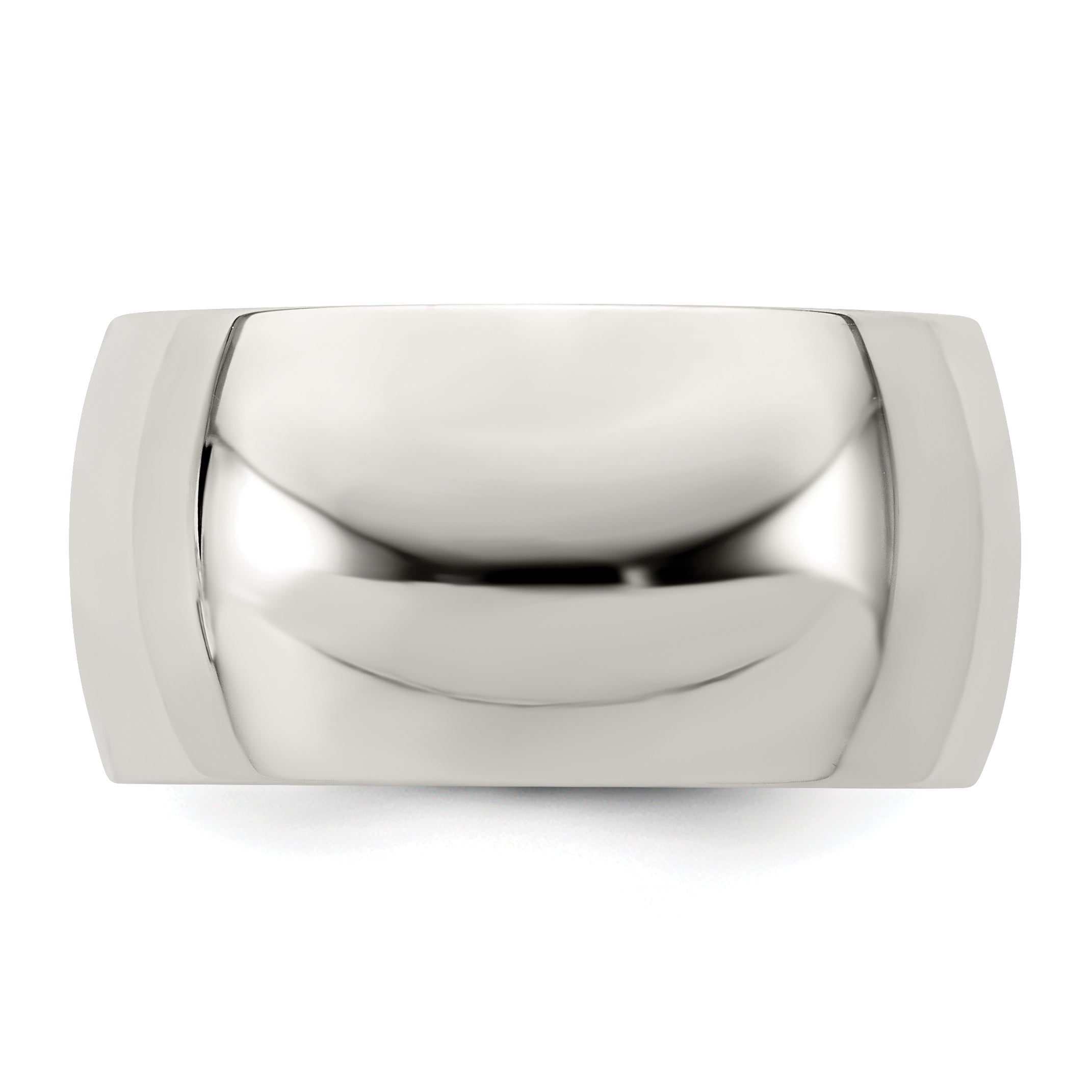 Sterling Silver 10mm Half Round Size 13.5 Band