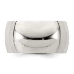 Sterling Silver 10mm Half Round Size 13.5 Band