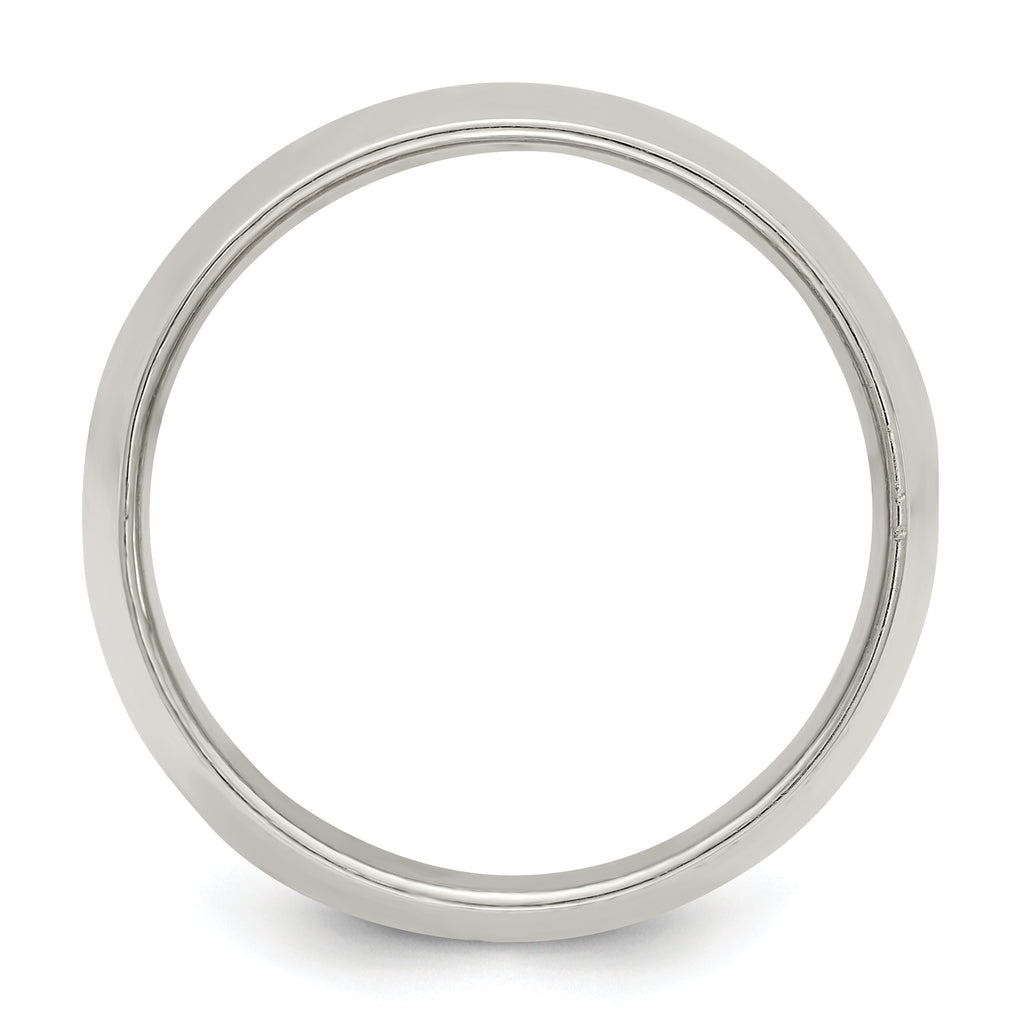 Sterling Silver 12mm Half Round Size 4 Band