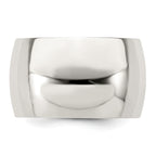 Sterling Silver 12mm Half Round Size 4 Band
