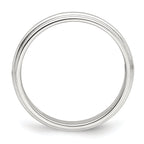 Sterling Silver Milgrain Half-Round Wedding Band 3mm