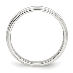 Sterling Silver 3mm Half Round Milgrain Size 13.5 Band