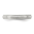 Sterling Silver Milgrain Half-Round Wedding Band 3mm