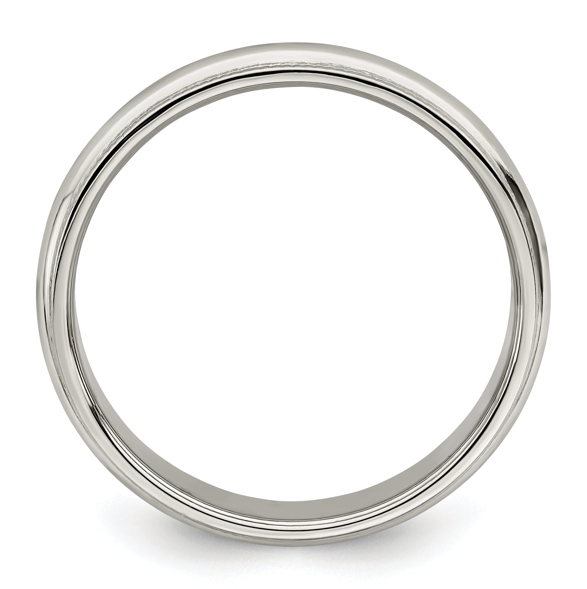 Sterling Silver 4mm Half Round Milgrain Size 13.5 Band