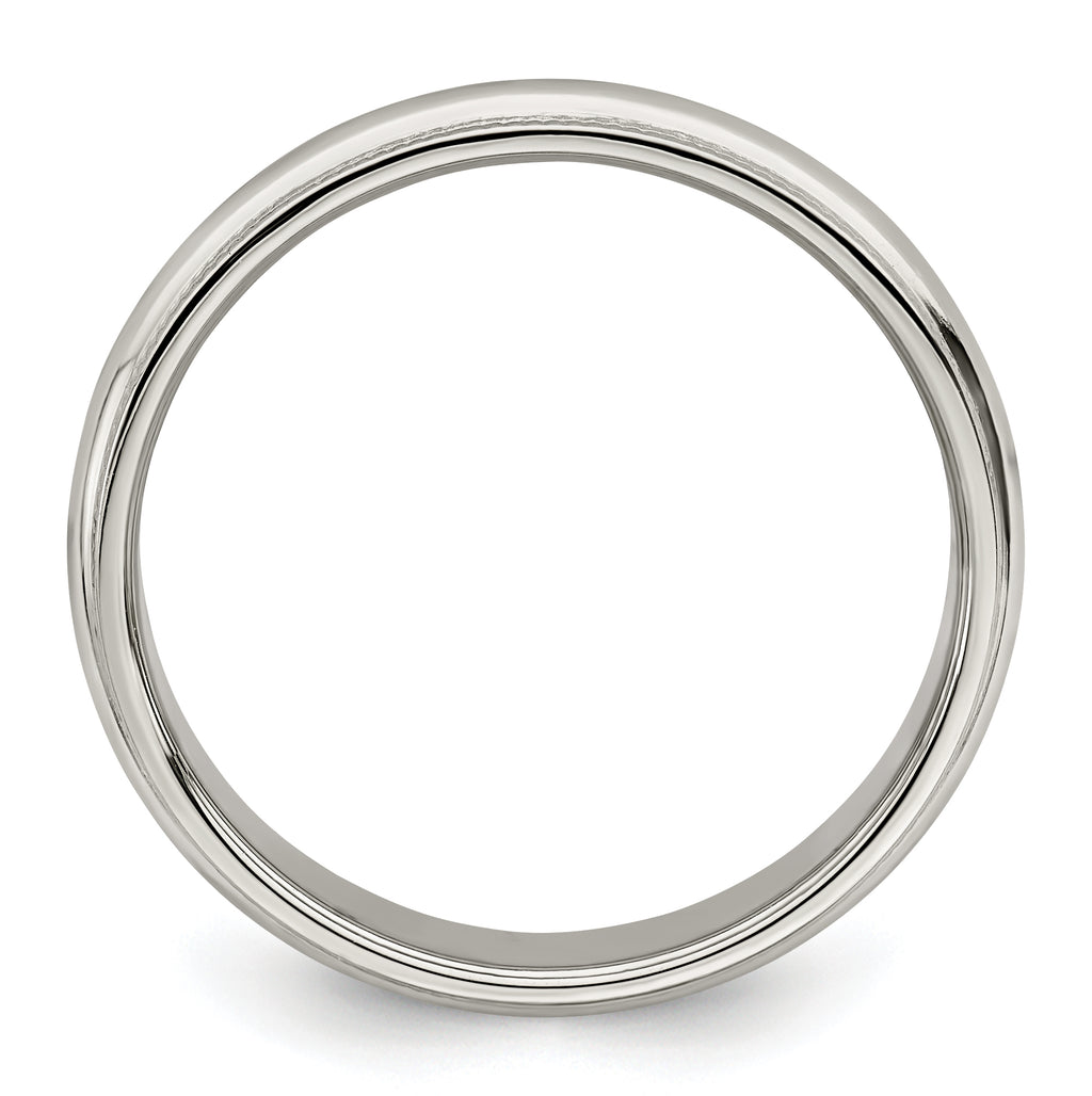 Sterling Silver 4mm Half Round Milgrain Size 11 Band