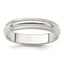 Sterling Silver 4mm Half Round Milgrain Size 11 Band