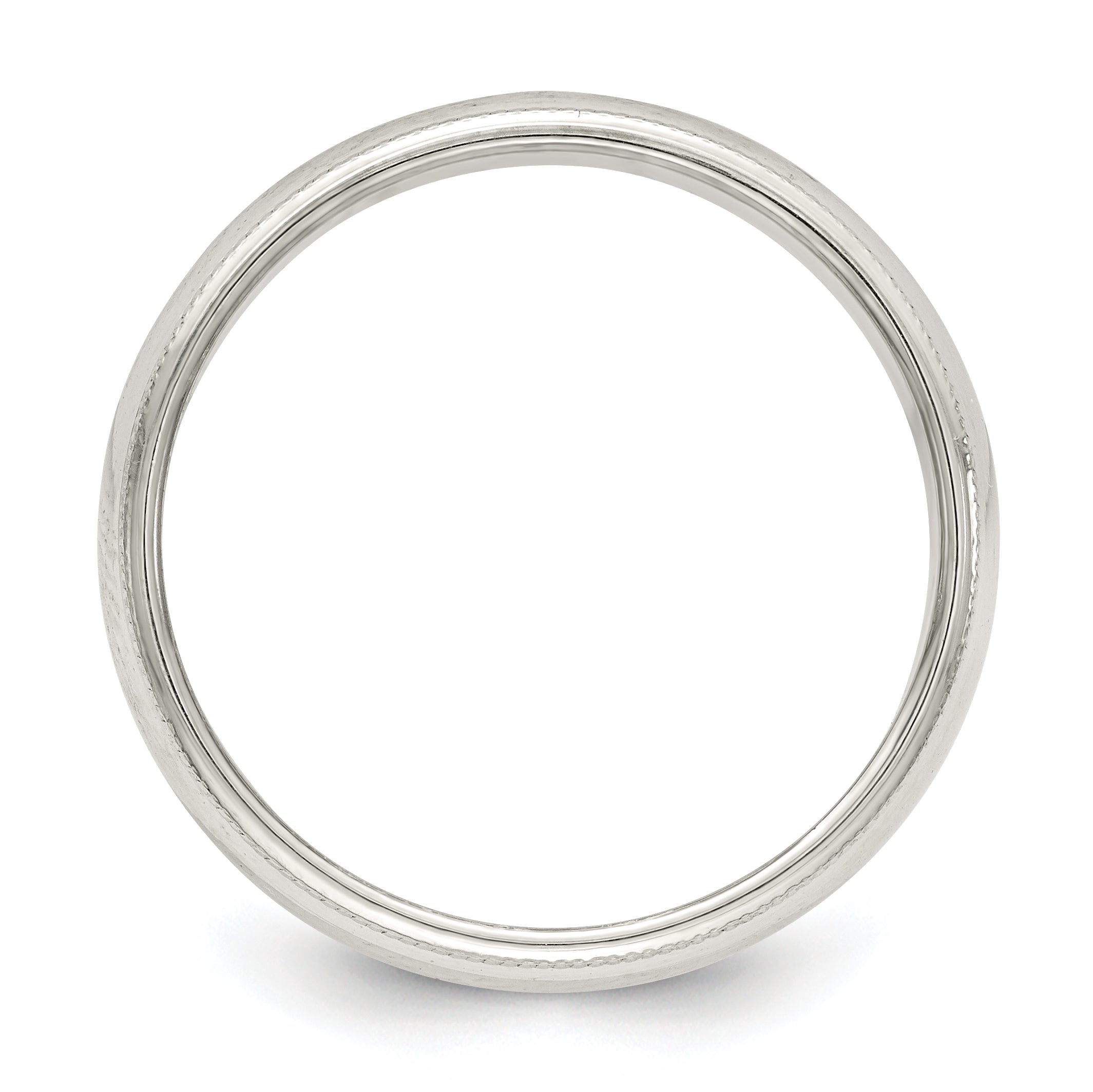 Milgrain Wedding Band in Sterling Silver, 5mm Secondary image