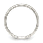 Sterling Silver 5mm Half Round Milgrain Size 13.5 Band