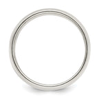 Sterling Silver 8mm Half Round Milgrain Size 7 Band