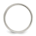 Sterling Silver 9mm Half Round Milgrain Size 4 Band