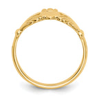 14k Polished Claddagh Ring