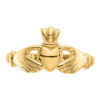 14k Polished Claddagh Ring