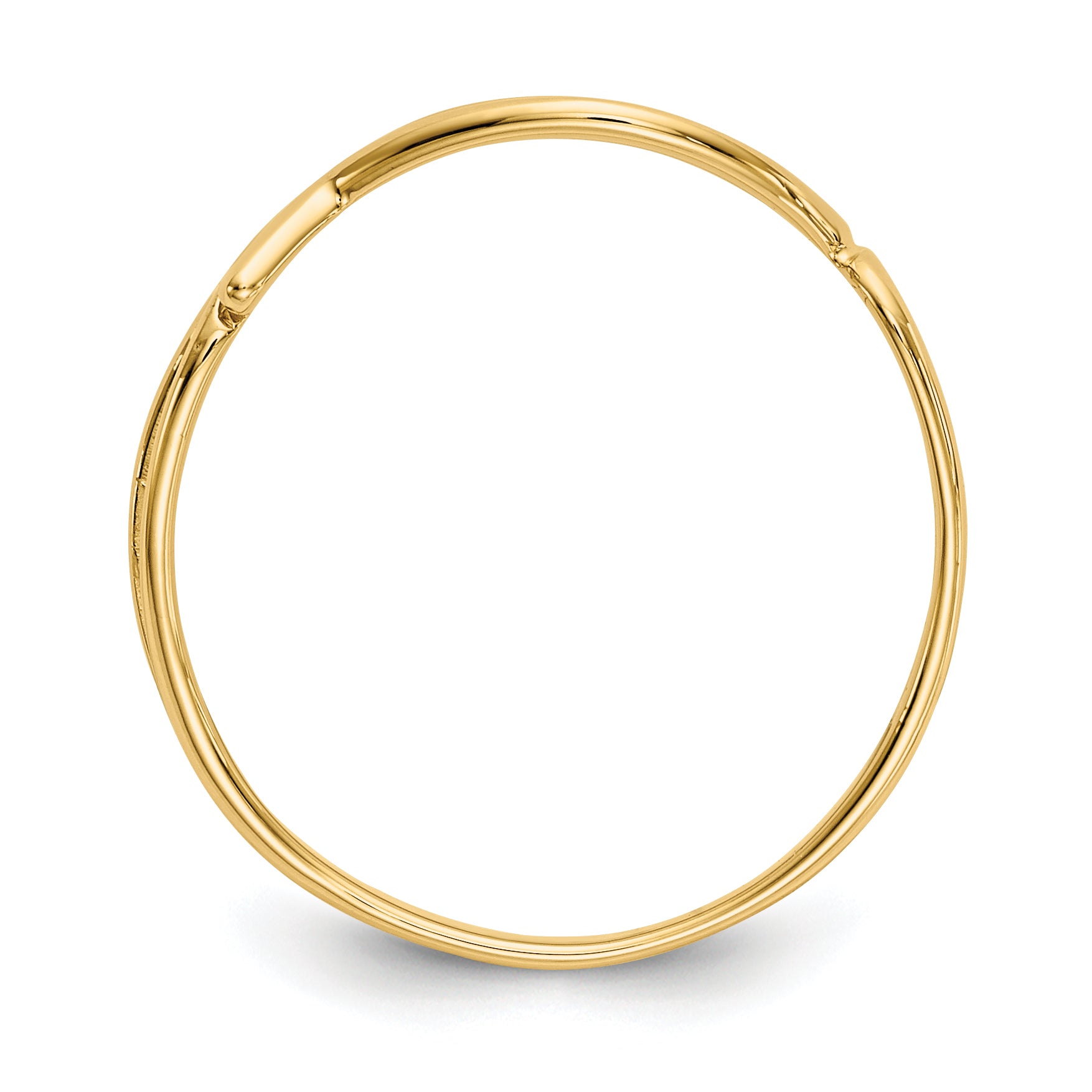 14k Polished Ichthus Fish Ring Secondary image