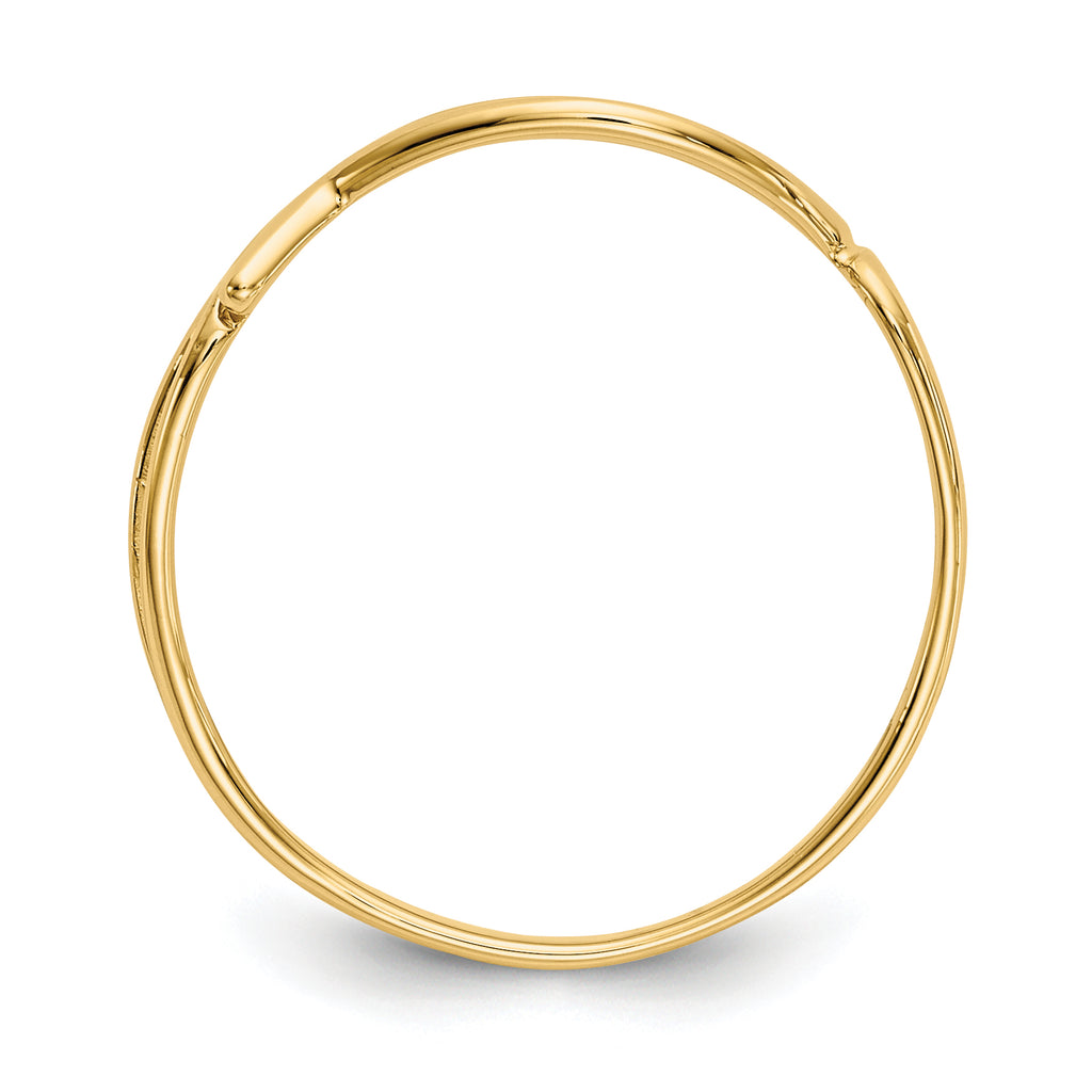 14k Polished Ichthus Fish Ring