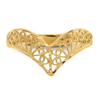 14k Diamond-Cut Filigree Ring