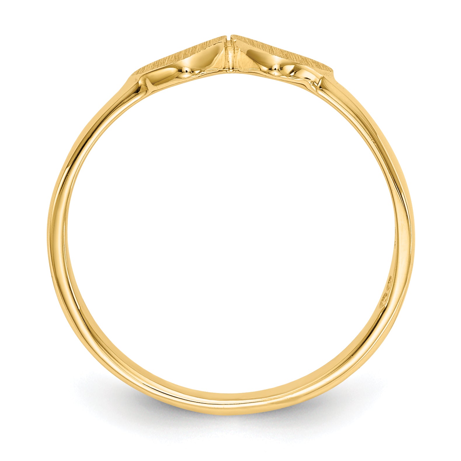 14k Childs Double Heart Ring Secondary image