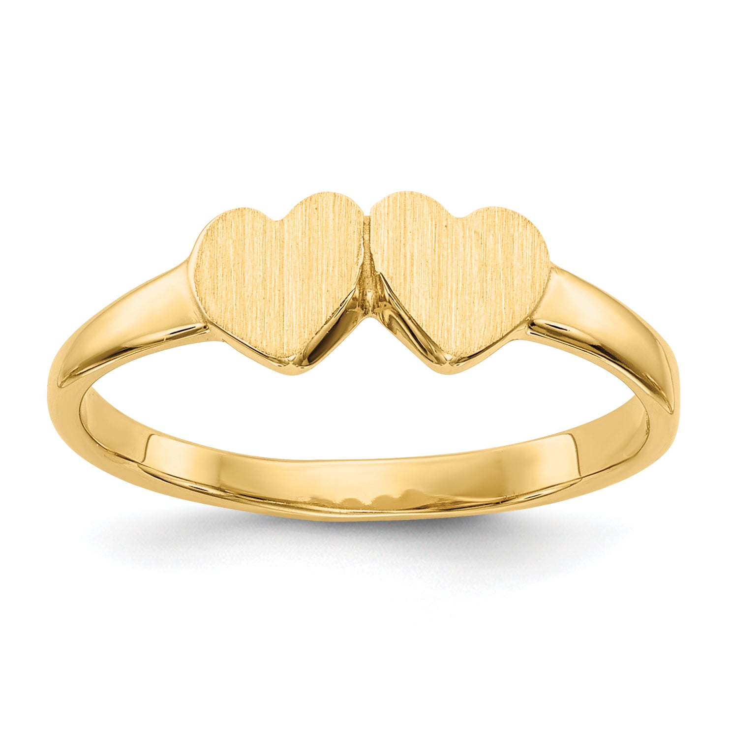 14k Childs Double Heart Ring Main image