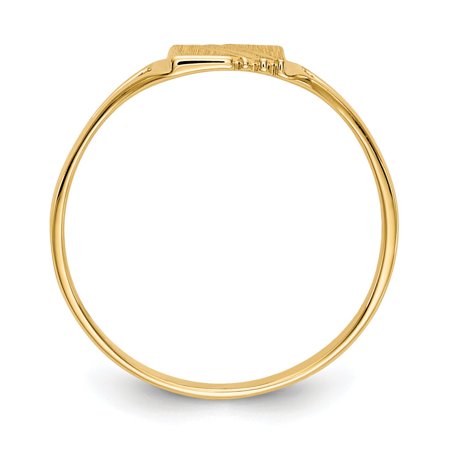 14k Childs Polished & Satin Ring Secondary image