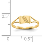 14k Childs Polished & Satin Ring