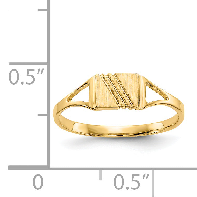 14k Childs Polished & Satin Ring