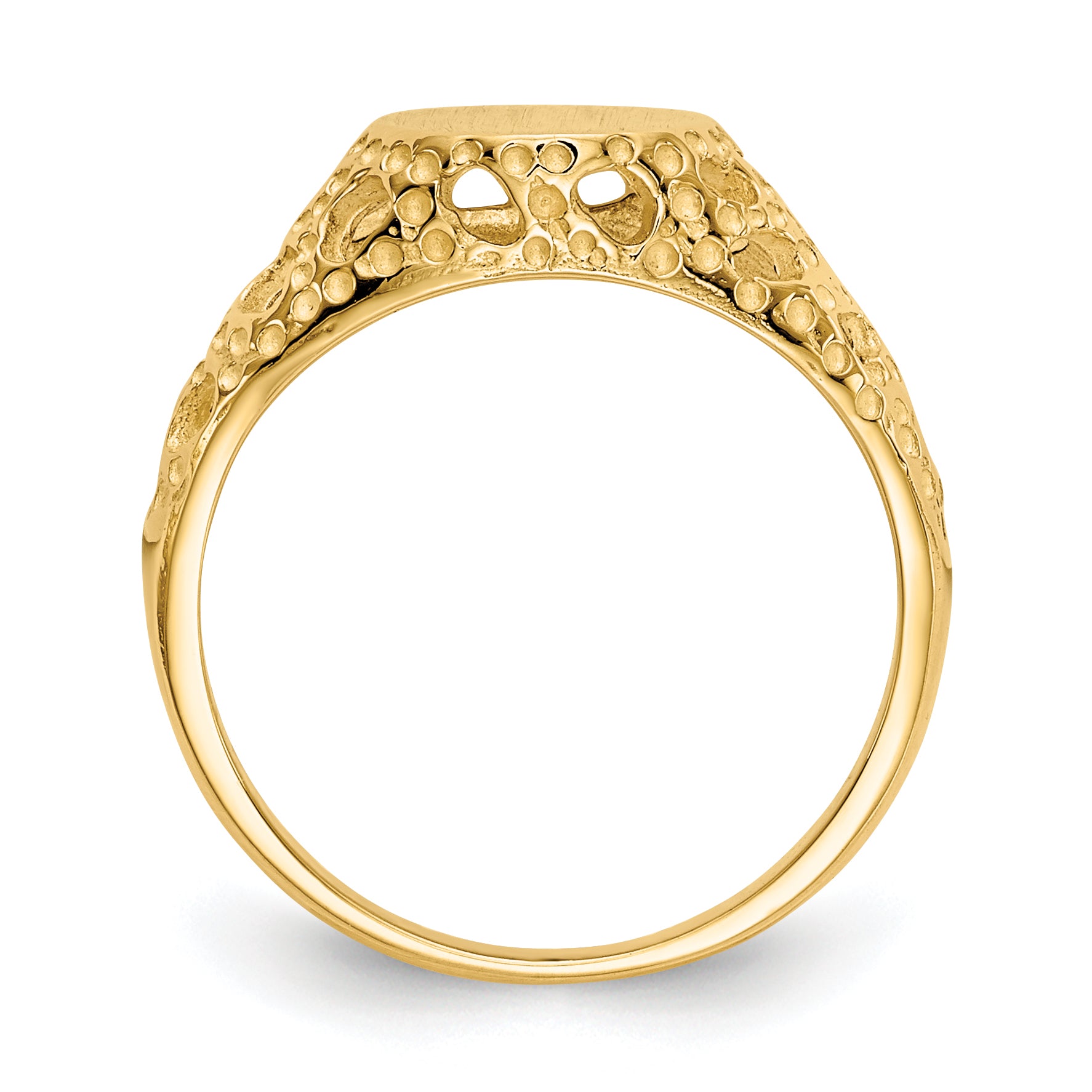 14k Childs Fancy Signet Ring Secondary image