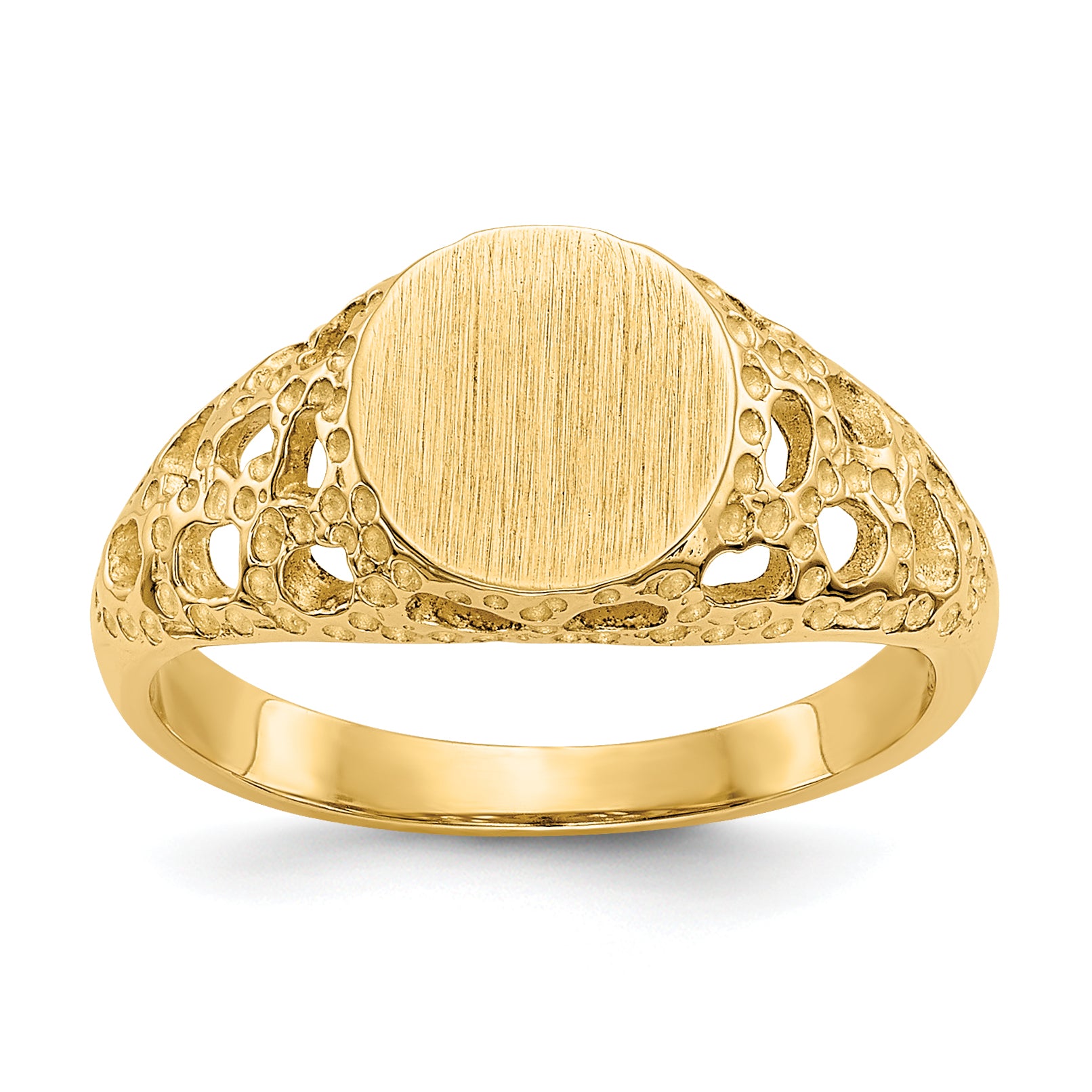 14k Childs Fancy Signet Ring Main image