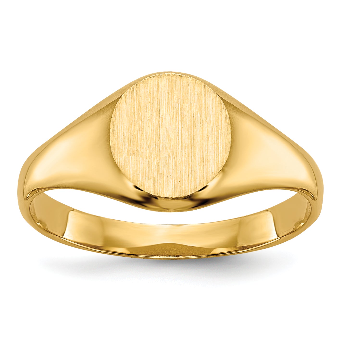 14k Childs Closed Back Signet Ring Main image