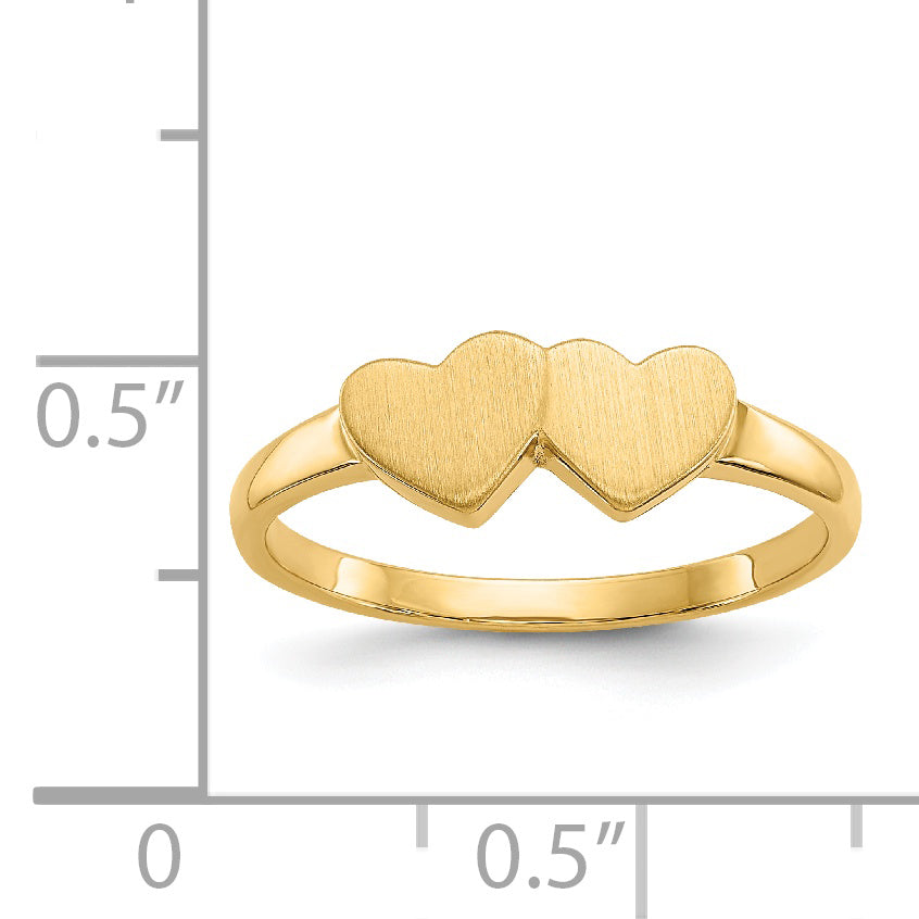 14k 5.5x5.0mm Open Back Signet Ring