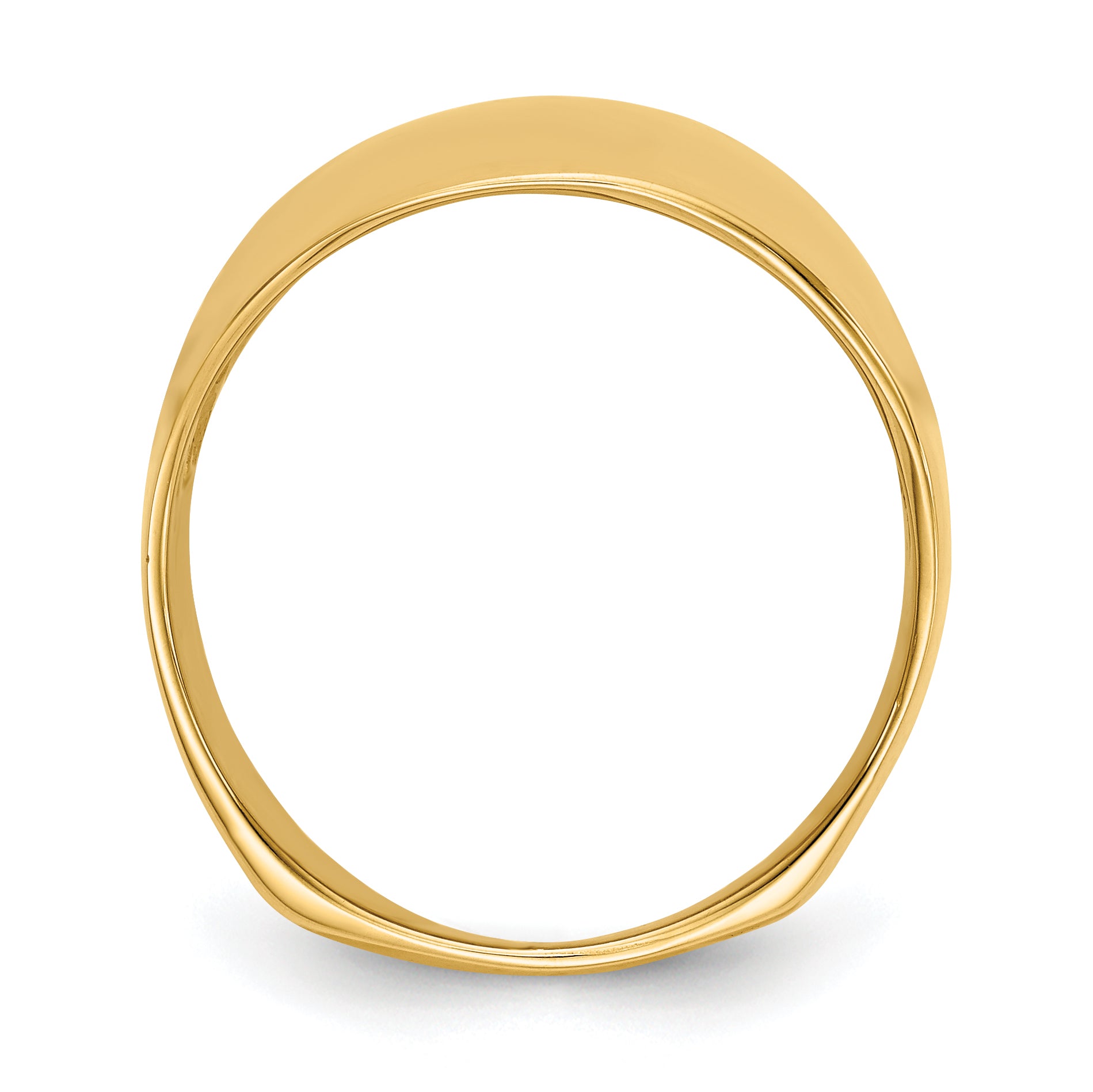 14k Polished Dome Ring Secondary image