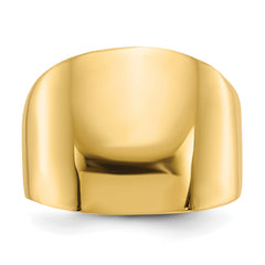 14k Polished Dome Ring