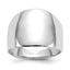 14k White Gold Polished Dome Ring