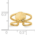 14k Sea Shell Toe Ring