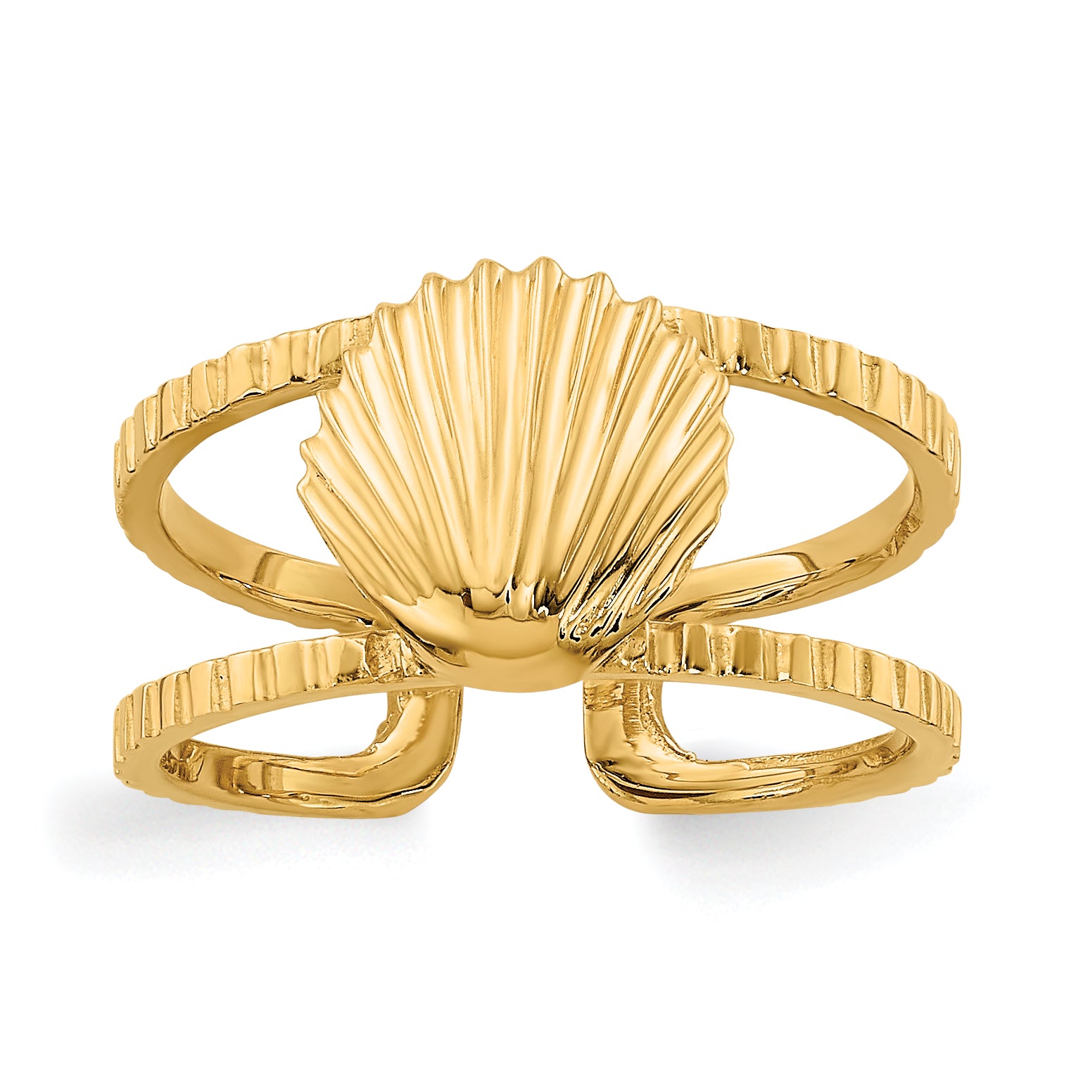 14k Sea Shell Toe Ring Main image