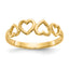 14k Heart Ring