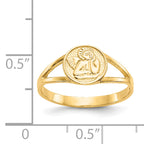 14k Polished Angel Ring