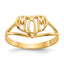 14k Polished Mom Heart Ring