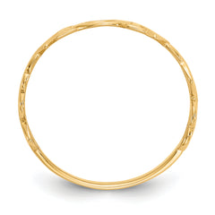 14k Polished Mom Ring
