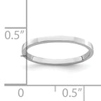 14k White Gold Polished Baby Ring