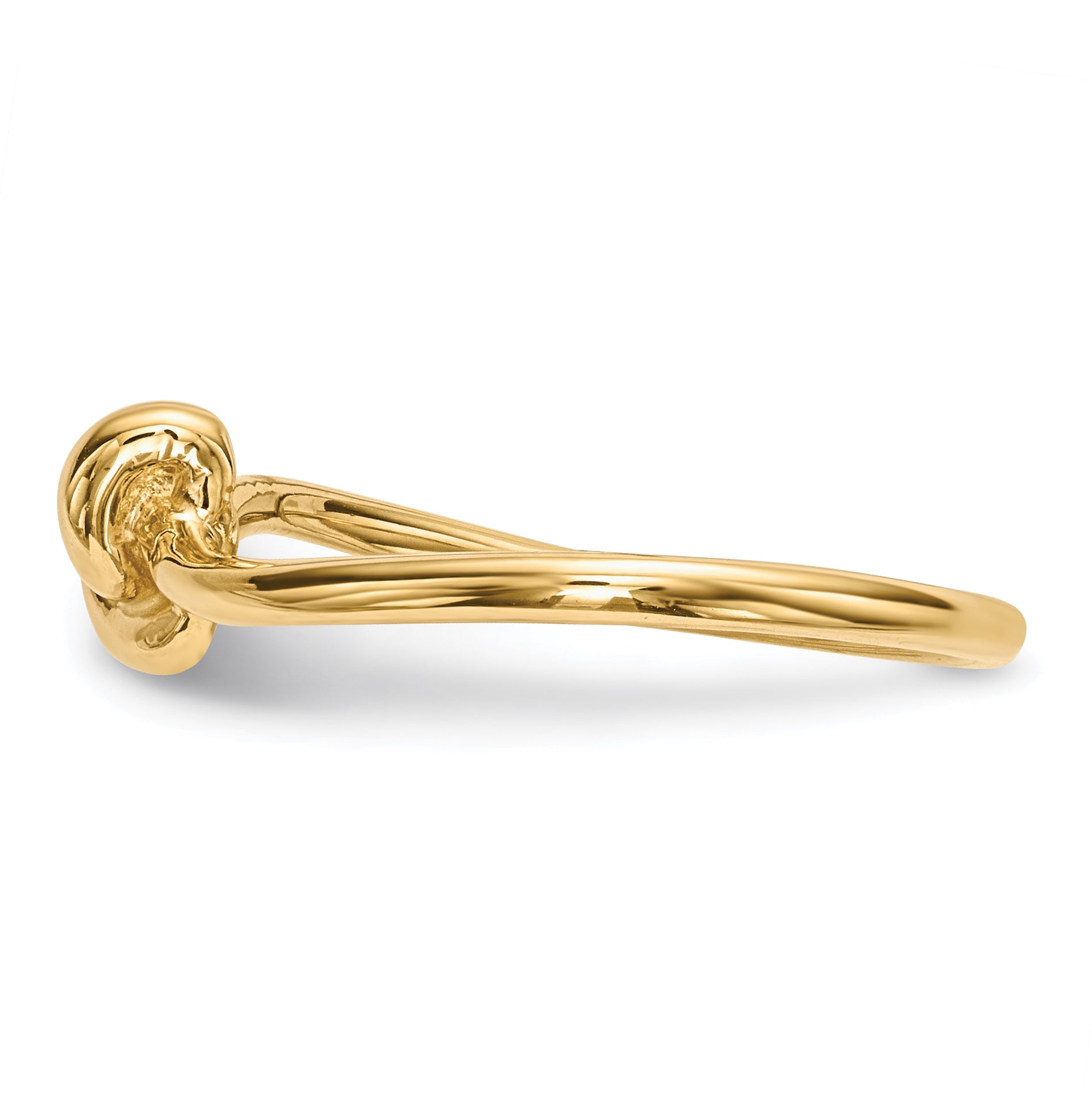 14k Polished Knot Ring Secondary image