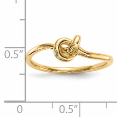 14k Polished Knot Ring