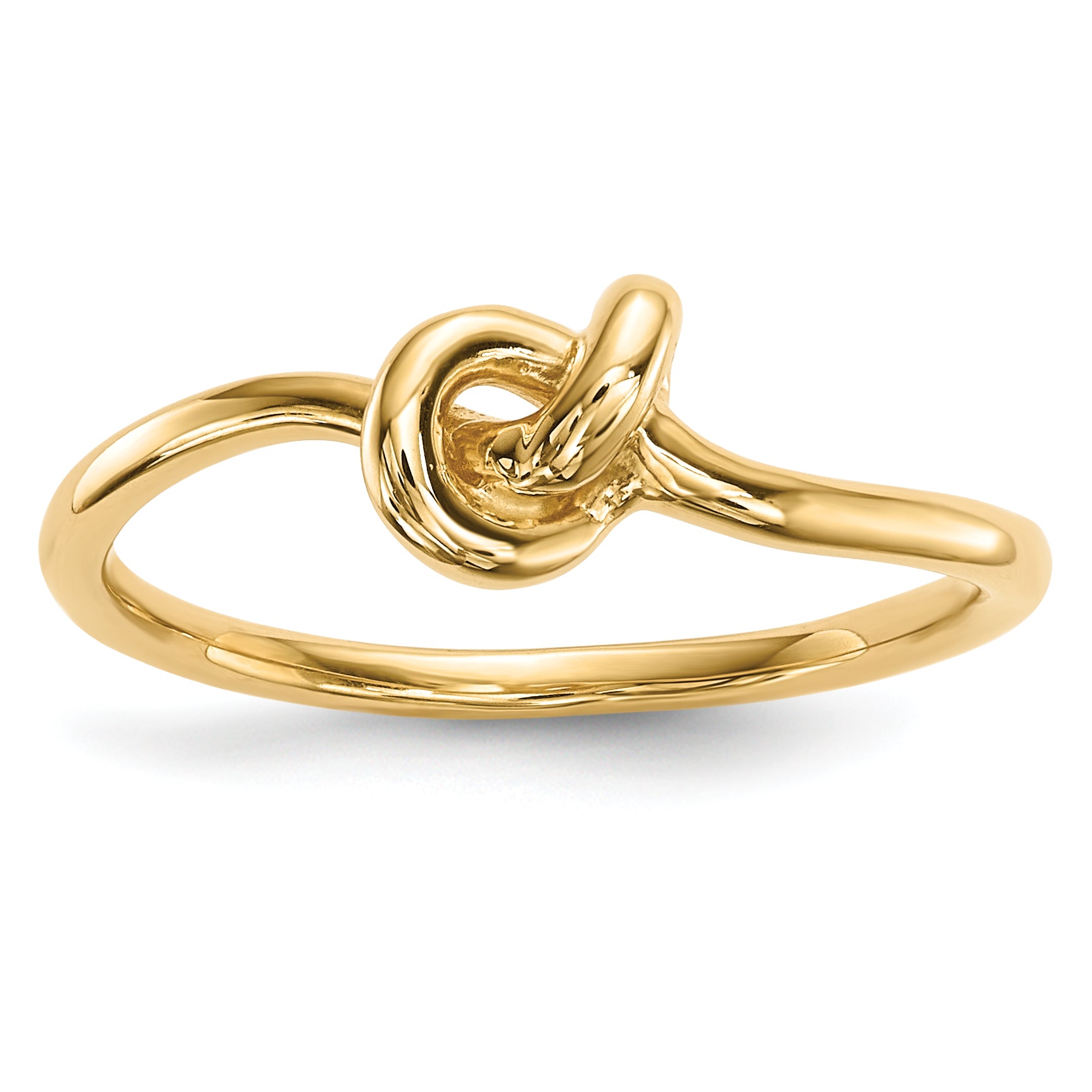 14k Polished Knot Ring Main image