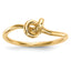 14k Polished Knot Ring