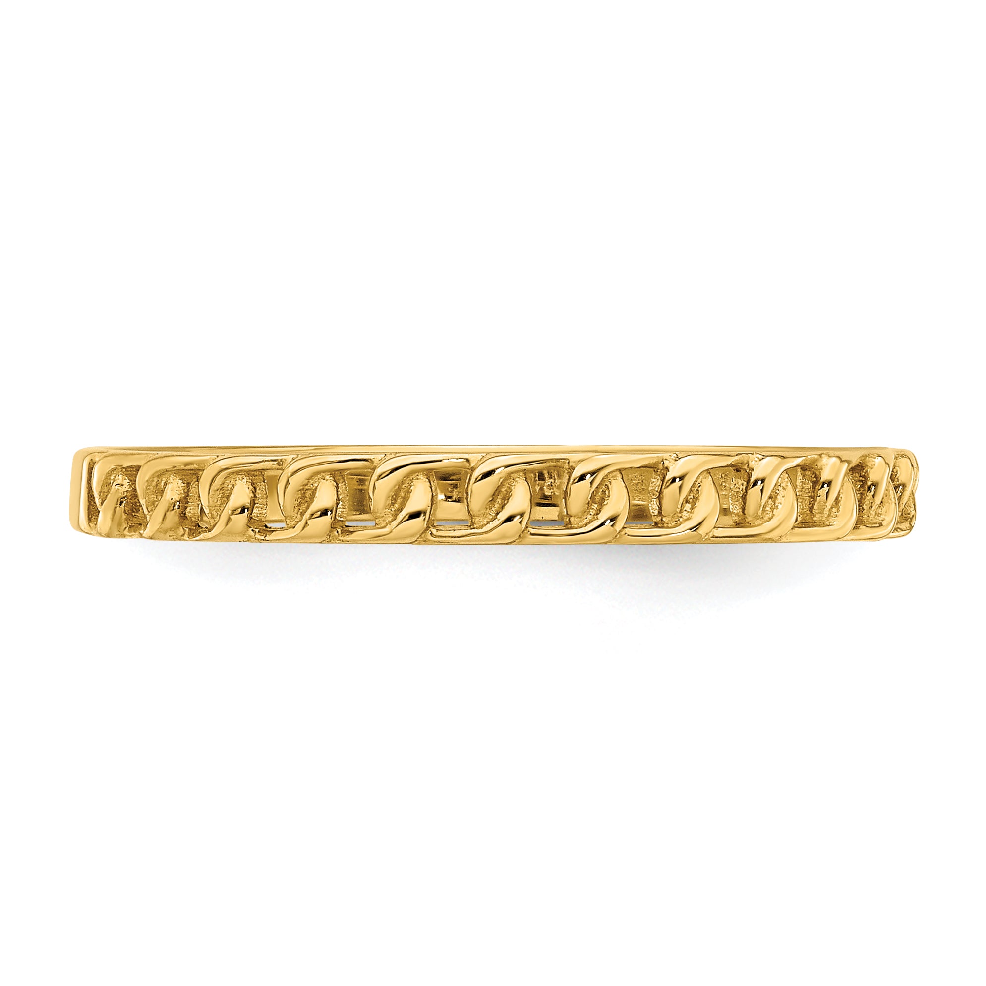 14K Link Design Ring