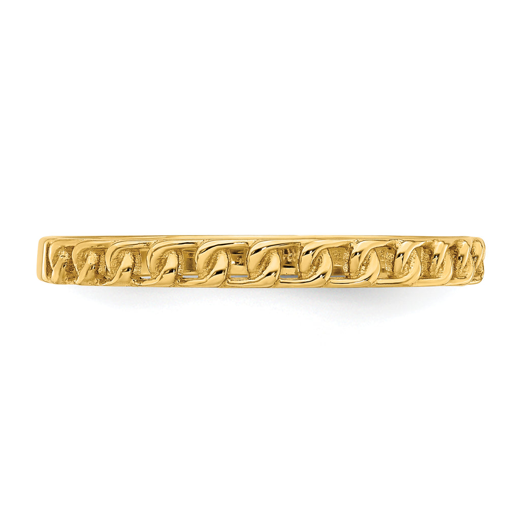 14K 1.8mm Link Design Band