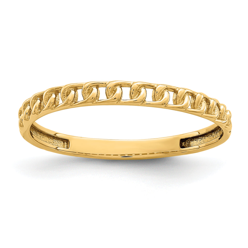 14K 1.8mm Link Design Band