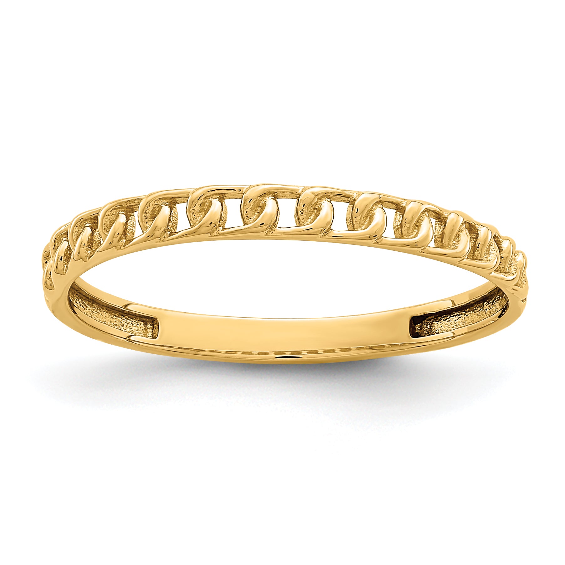 14K 1.8mm Link Design Band