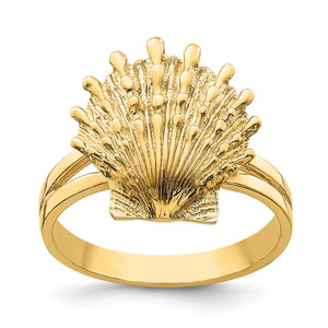 Lions Paw Shell Ring in 14K Yellow Gold, Size 5 - Sophia Jewelers