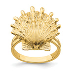 14K Lion's Paw Shell Ring