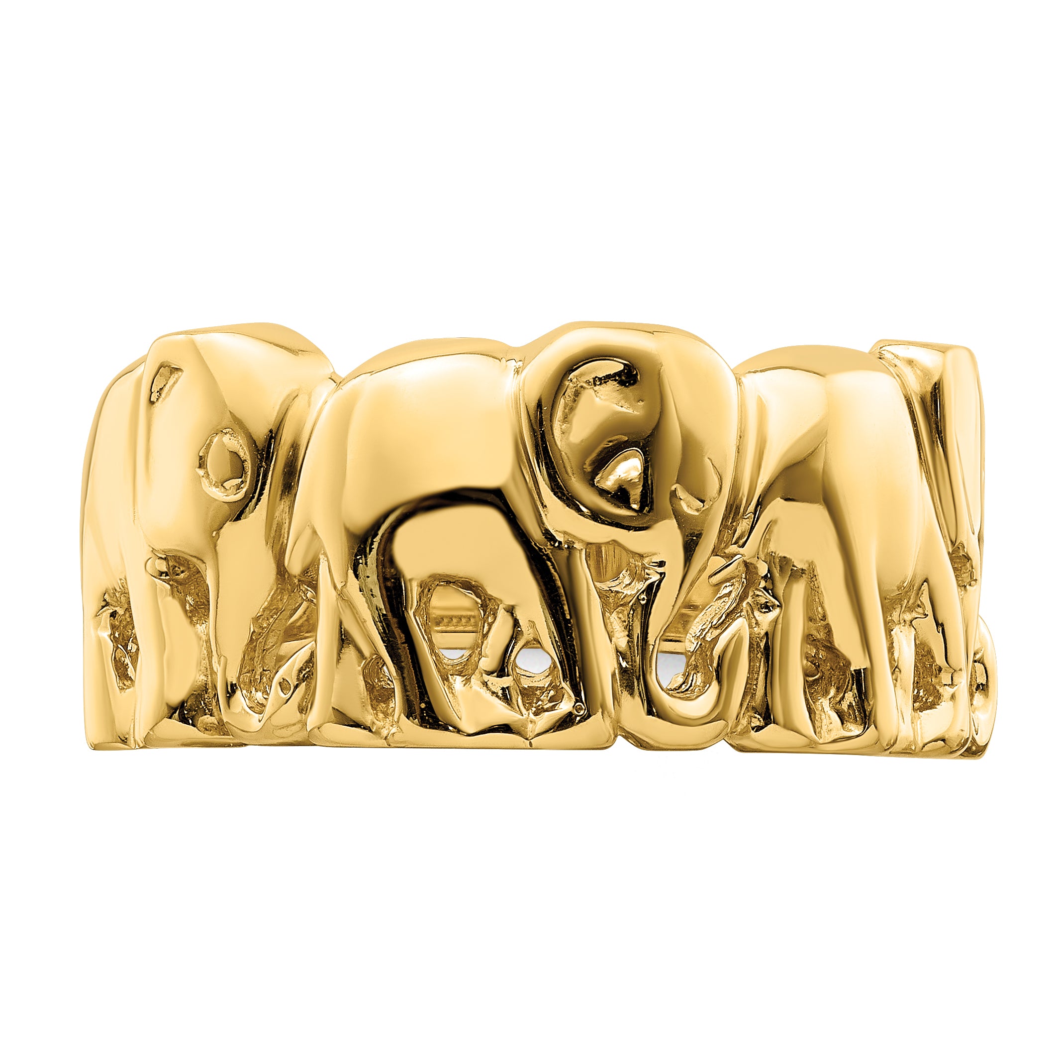 14k Polished Elephant Ring