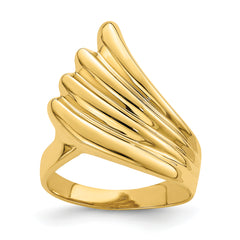 14K Polished Fish Tail Ring